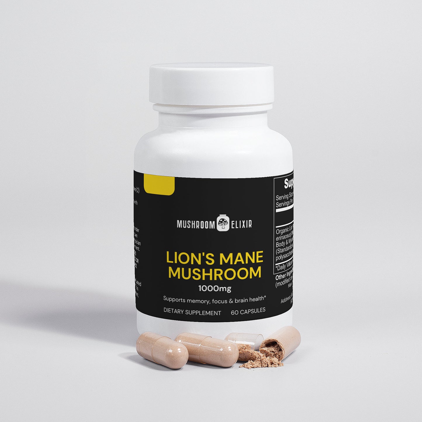 Lions Mane mushroom extract for cognitive health and focus