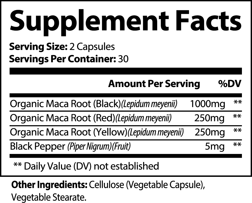 MushroomElixir Maca Root supplement lifestyle product photo