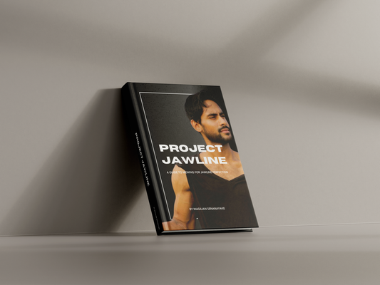 PROJECT JAWLINE eBook interior pages with facial fitness exercises